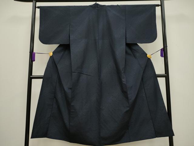 平和屋着物▽髭紬 単衣 吉祥文 正絹 逸品 CAAV3896dy