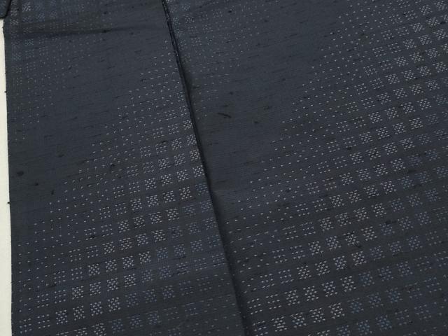 平和屋着物▽髭紬 単衣 吉祥文 正絹 逸品 CAAV3896dy