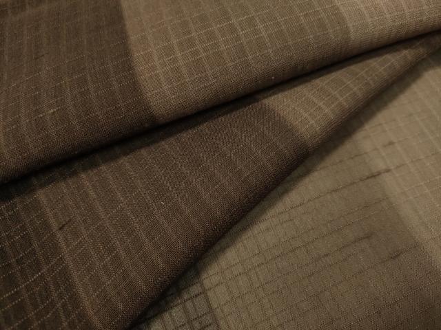 平和屋着物＊夏物　紗紬　間道　正絹　逸品　CAAV4514vp