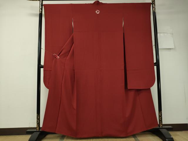 平和屋着物●豪華振袖　色無地　蘇芳色　正絹　逸品　CAAV4687vp 平和屋着物○豪華振袖 色無地 蘇芳色 正絹 逸品 CAAV4687vp