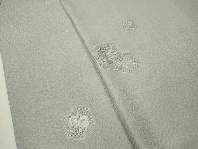 平和屋着物○中国三大刺繍 スワトウ刺繍 訪問着 総刺繍 亀甲花