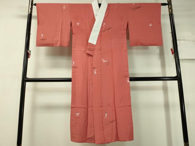 平和屋着物●長襦袢　無双仕立て　跳兎　正絹　逸品　CAAV4718vp