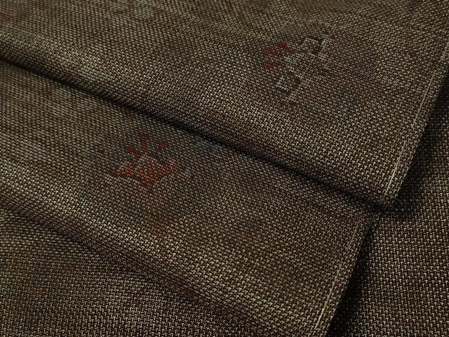 平和屋着物●本場大島紬　9マルキ　更紗花唐草文　正絹　逸品　未使用　CAAV4753vp