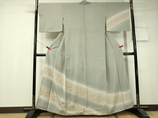 平和屋着物●訪問着　道長鳥文　暈し染め　正絹　逸品　CAAV4757vp