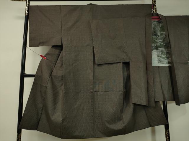 平和屋着物●男性　本場大島紬　アンサンブル　絣文様　正絹　逸品　CAAV4773vp