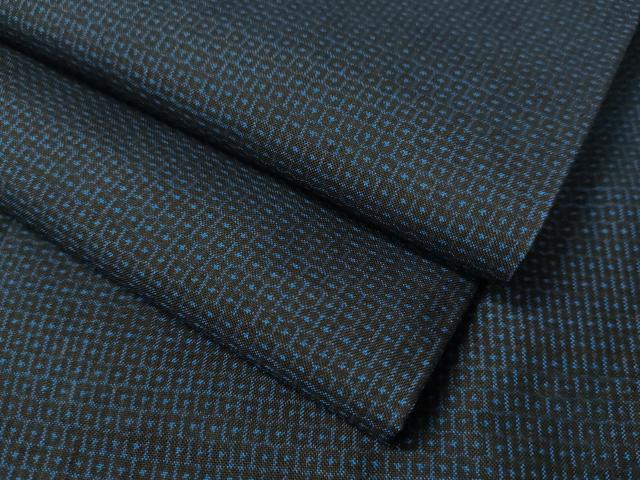 平和屋着物●男性　本場大島紬　アンサンブル　100亀甲　総詰め　キングサイズ　正絹　逸品　CAAV4788vp