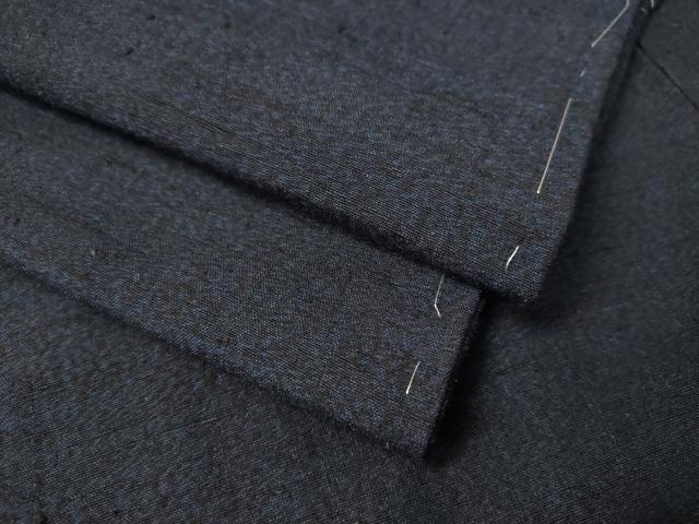 平和屋着物●男性　結城紬　アンサンブル　杢　正絹　逸品　未使用　CAAV4789vp