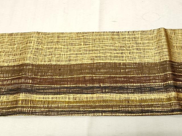 平和屋着物○スリーシーズン 春夏秋 九寸名古屋帯 紬地 間