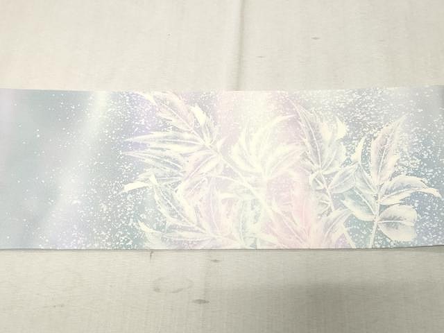 平和屋着物○染色工芸作家 本郷葵虹 塩瀬 九寸名古屋帯 作家