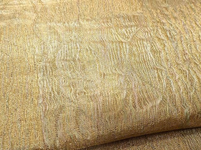 平和屋着物▽スリーシーズン　春夏秋　全通柄袋帯　市松文　金糸　正絹　逸品　CAAV5255yk_3