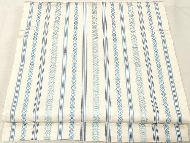 平和屋着物●本場筑前博多織　八寸名古屋帯　献上　正絹　逸品　CAAV5547yk