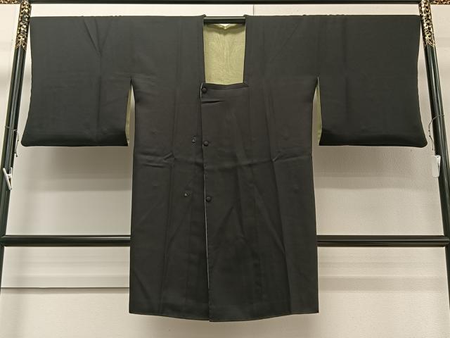 平和屋着物▽道行コート 単衣 吉祥舞蝶間道 ロング丈 正絹