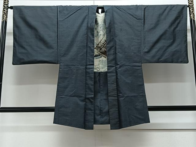 平和屋着物＃男性 男柄の最高峰 西郷柄 西郷絣 本場大島紬 長羽織 吉祥