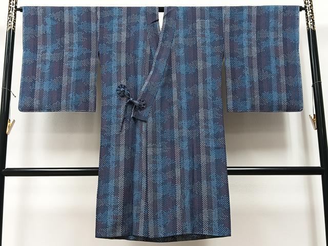 平和屋着物＃道中着　霞間道　ロング丈　正絹　逸品　CAAV5873id