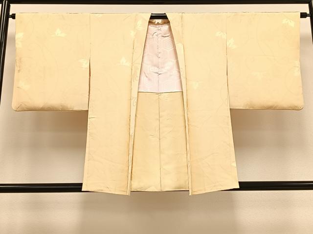 平和屋着物○訪問着 竹垣花蝶文 暈し染め 金彩 正絹 逸品 未使用