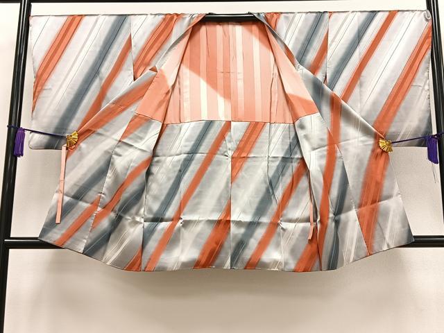 平和屋着物＃道行コート 色紙重ね霞文 暈し染め 正絹 逸品 CAAT5607id