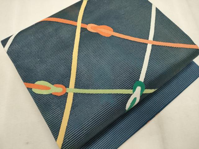 平和屋着物＊夏物　つけ帯　紐文　正絹　逸品　CAAV6400oy 平和屋着物＊夏物 つけ帯 紐文 正絹 逸品 CAAV6400oy