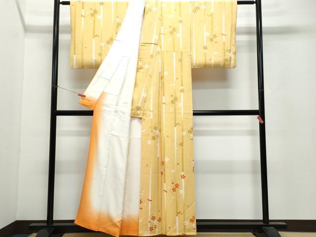 平和屋着物○極上 銀座 志ま亀 訪問着 竹に梅の柄