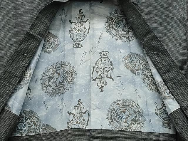 平和屋着物●男性　紬　アンサンブル　100亀甲　正絹　逸品　未使用　CAAV6427vf 平和屋着物○男性 紬 アンサンブル 100亀甲 正絹 逸品 未使用 CAAV6427vf