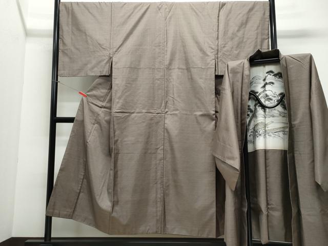 平和屋着物●男性　本場大島紬　アンサンブル　吉祥文　正絹　逸品　CAAV6433vf