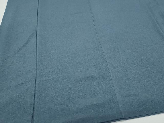 平和屋着物○北大路魯山人 色無地 鉄御納戸色 鬼しぼ縮緬 正絹 逸品