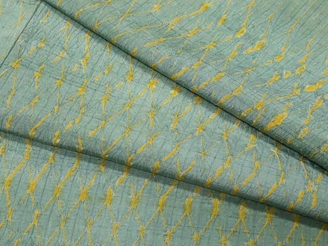 平和屋着物●上質な紬　杢目絞り　吉祥文　正絹　逸品　CAAV6501vf