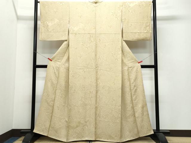 平和屋着物○上質な小紋 ドット柄 暈し染め 正絹 逸品 未使用