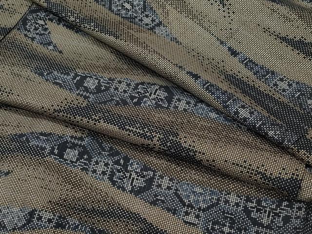 平和屋着物●本場大島紬　7マルキ　吉祥花文　正絹　逸品　CAAV6514vf