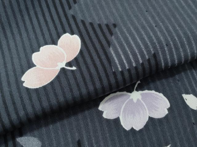 平和屋着物○長襦袢 無双仕立て 舞花文 反端付き 正絹 逸品 未使用