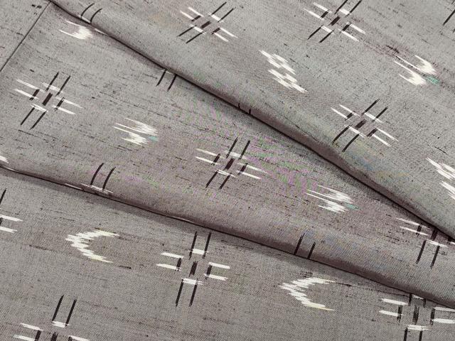 平和屋着物●本場琉球絣　紬　正絹　逸品　CAAV6547vf