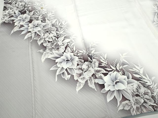 平和屋着物○訪問着 天然石 ラインストーン 草花文 正絹 逸品 CAAV6580vf