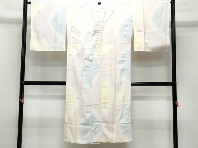 平和屋着物●長襦袢　無双仕立て　舞花文　暈し染め　正絹　逸品　CAAV6582vf 平和屋着物○長襦袢 無双仕立て 舞花文 暈し染め 正絹 逸品 CAAV6582vf