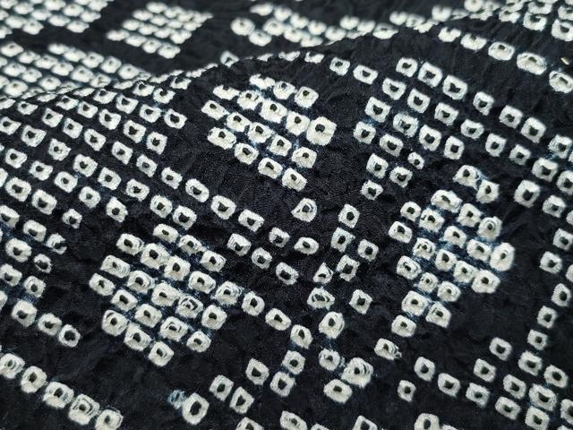 平和屋着物○豪華振袖 総絞り 流水花文 黒地 正絹 逸品 CAAV6591vf