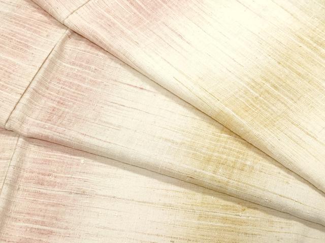 平和屋着物●上質な紬　霞文　正絹　逸品　CAAV6601vf