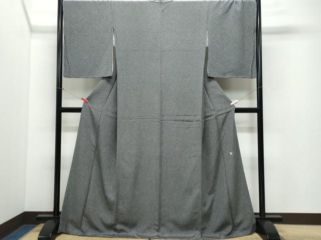 平和屋着物●湘南友禅　内田芳光　小紋　大小あられ　正絹　逸品　未使用　CAAV6634vf 平和屋着物○湘南友禅 内田芳光 小紋 大小あられ 正絹 逸品 未使用