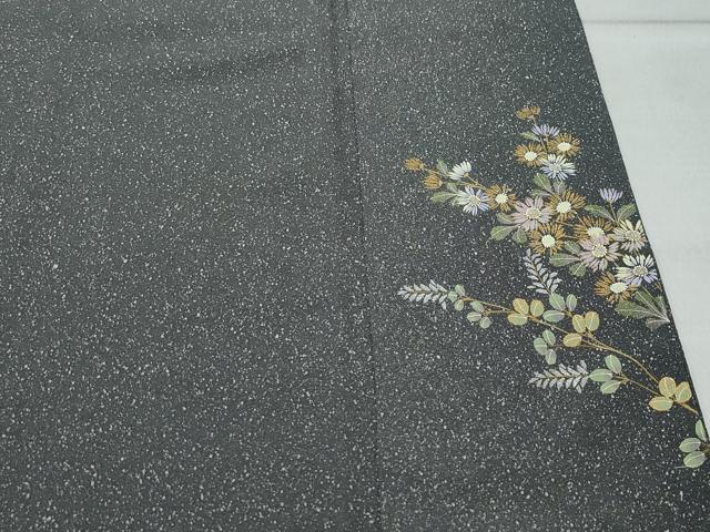 平和屋着物○湘南友禅 内田芳光 小紋 大小あられ 正絹 逸品 未使用