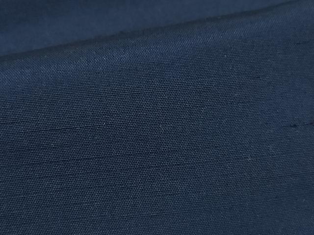 平和屋着物○男性 紬 アンサンブル 濃紺色 正絹 逸品 CAAR8137vf