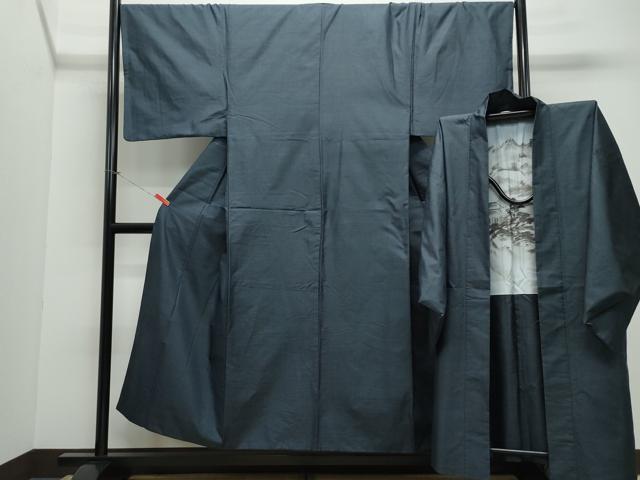 平和屋着物●男性　本場大島紬　アンサンブル　100亀甲　総詰め　近鉄百貨店扱い　正絹　逸品　CAAV6642vf