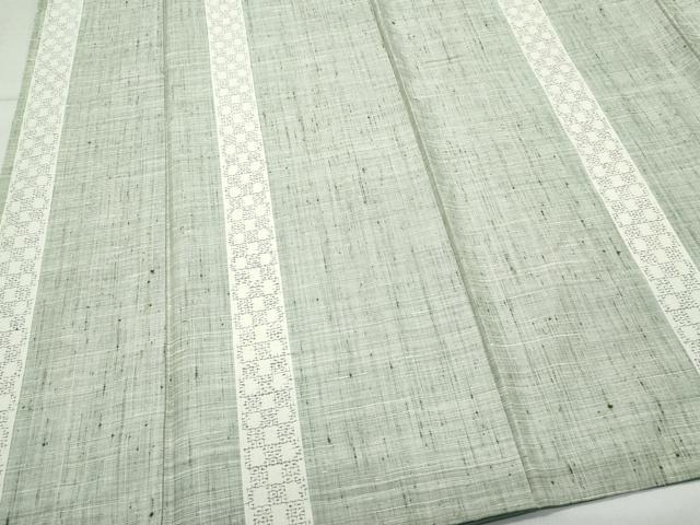 平和屋着物○結城紬 奥順 はたおり娘 80亀甲 間道 正絹