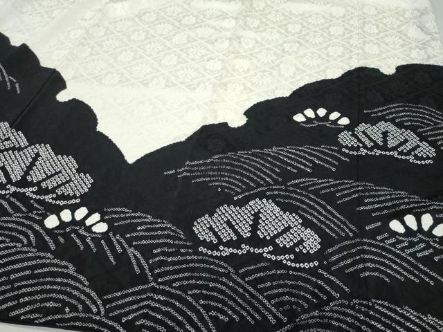 平和屋着物○訪問着 絞り 浜松雪輪文 正絹 逸品 CAAV6694vf