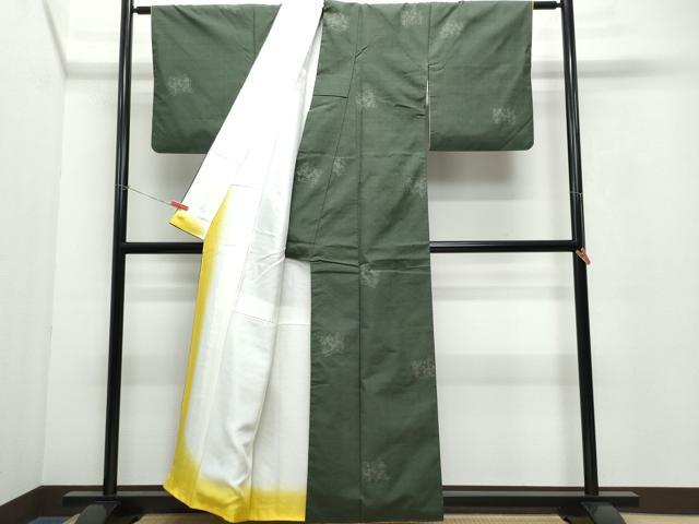 平和屋着物○結城紬 100亀甲 飛び亀甲柄 貝合わせ文 正絹 逸品 CAAV6747vf