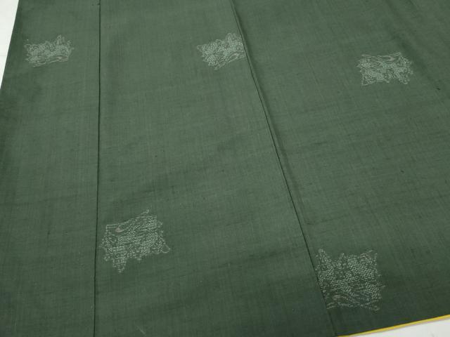 平和屋着物○結城紬 100亀甲 飛び亀甲柄 貝合わせ文 正絹 逸品 CAAV6747vf