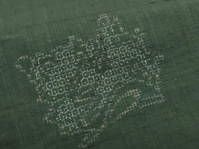 平和屋着物○結城紬 100亀甲 飛び亀甲柄 貝合わせ文 正絹 逸品 CAAV6747vf