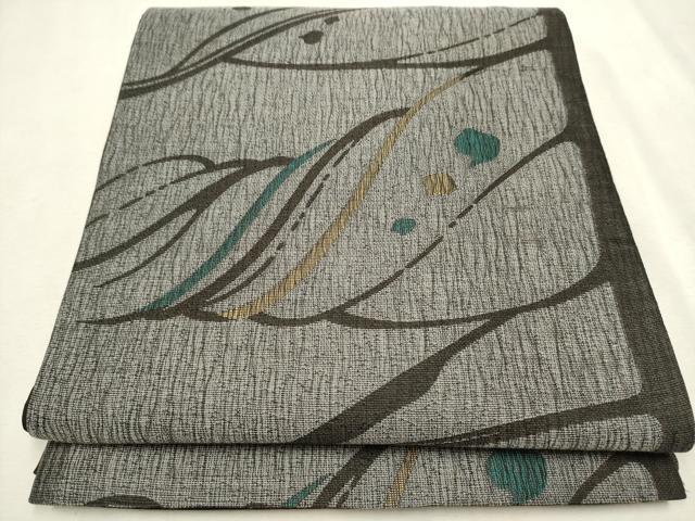 平和屋着物●六通柄袋帯　吉祥文　正絹　逸品　CAAV6824hy