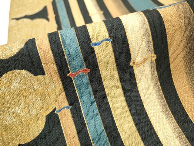 平和屋着物○博多織 鵬翔 全通柄袋帯 ふくれ織 雲重ね間