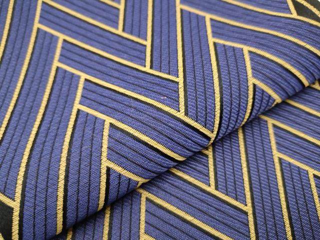 平和屋着物○西陣 両面 半幅帯 檜垣文様 証紙付き CAAV6946hy