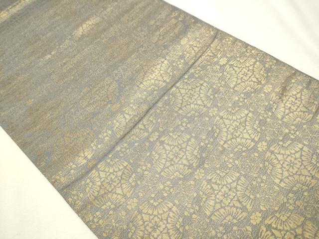 平和屋着物□極上 両面 六通柄袋帯 網目文 金糸 逸品 DZAA7193kh5