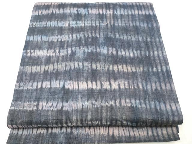 平和屋着物●菅原工房　菅原結作　漢方染紬　全通柄袋帯　紬地　杢目絞り　正絹　逸品　CAAV7117hy