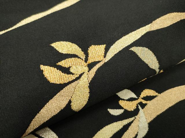 平和屋着物○爪掻き本綴れ 八寸名古屋帯 草花文 金銀糸