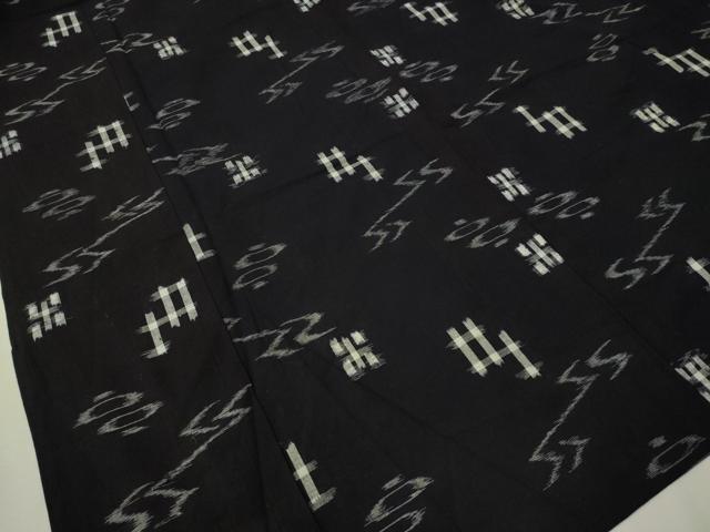 平和屋着物▽久留米絣 単衣 絣文様 綿 逸品 CAAV8401vp モヘア ストール